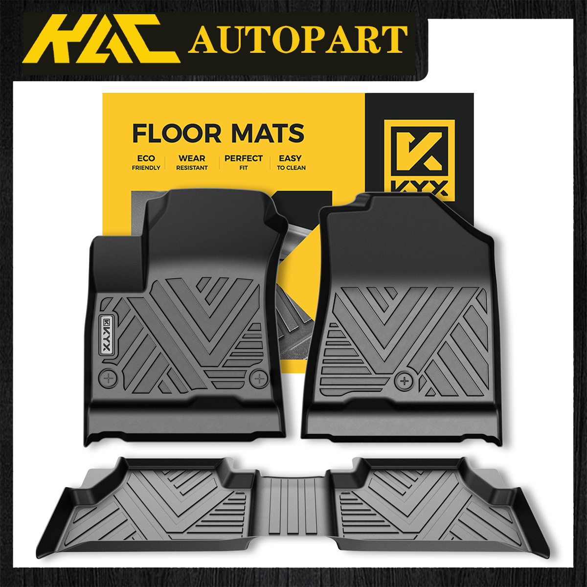 AllWeather Floor Mats for 2023 Kia Soul 3D Rubber Floor Liner